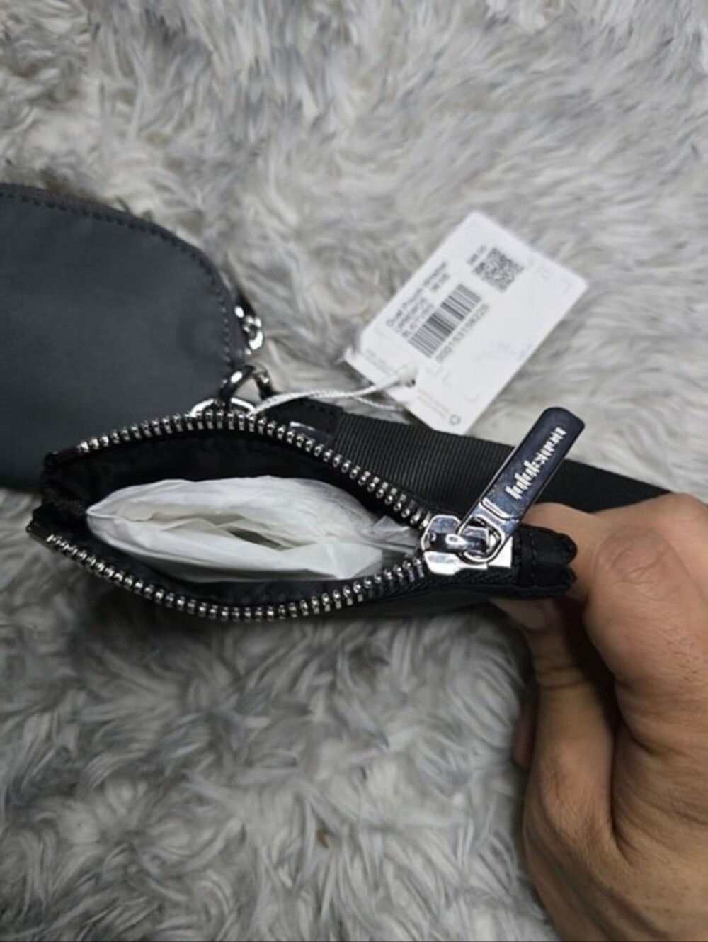lululemon athletica Black and Gray RARE Color Dual Wristlet Pouch - Picture 5 of 9